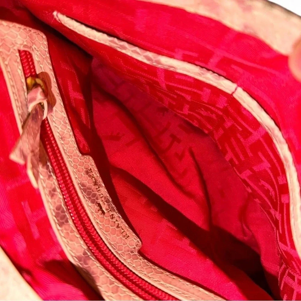 Elaine Turner Tan/snake Elegant Clutch Bag
